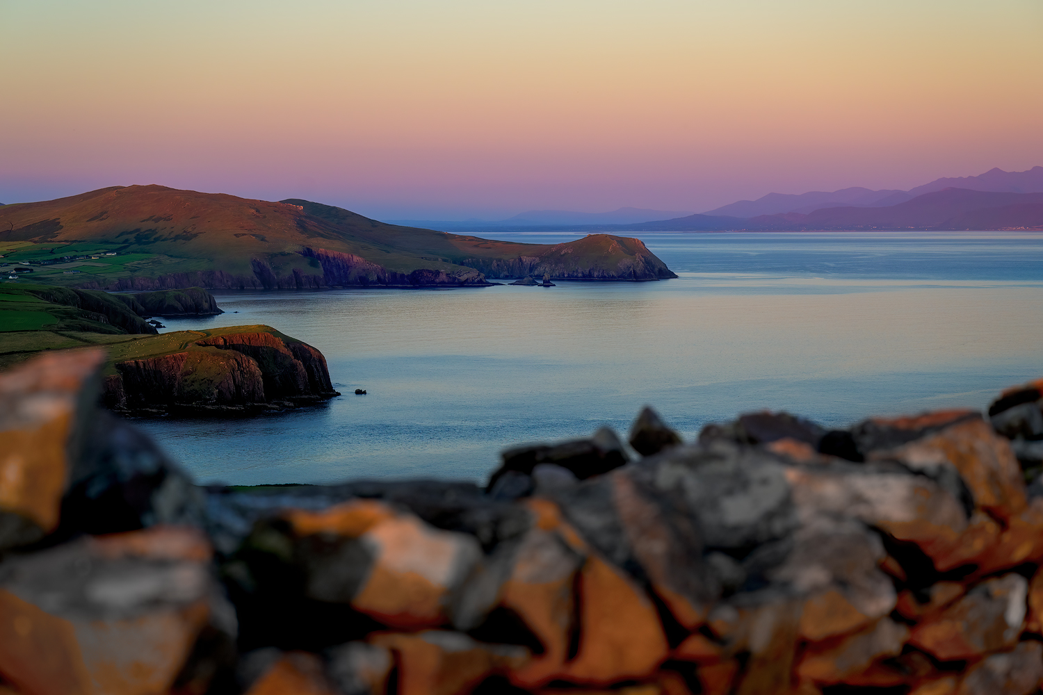Oktober - Sonnenuntergang am Dingle Bay